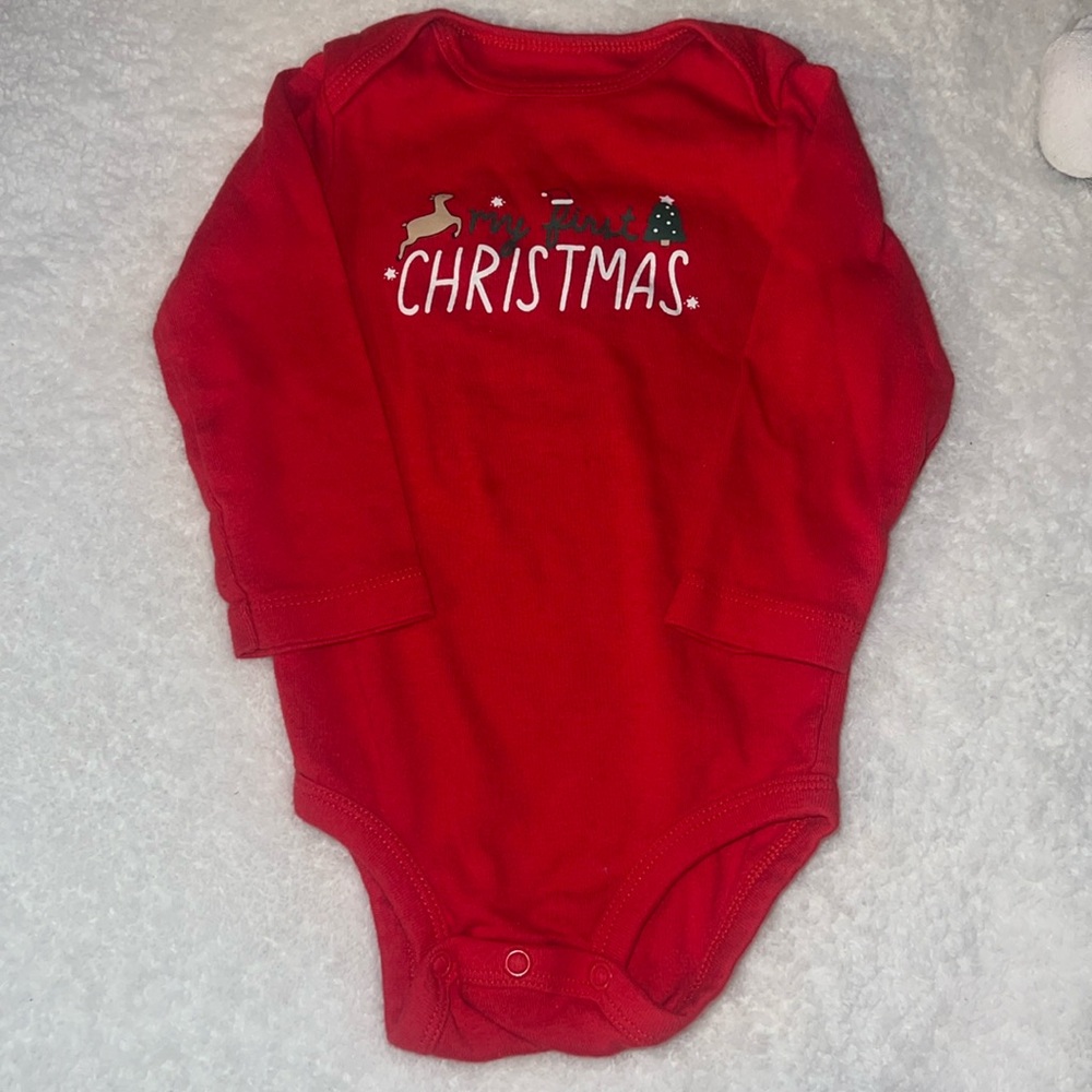 *Like New* My First Christmas Baby Onesie | 12 months